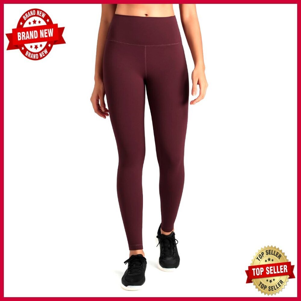 High Waisted Compression Leggings 28" Full Length Workout Pants